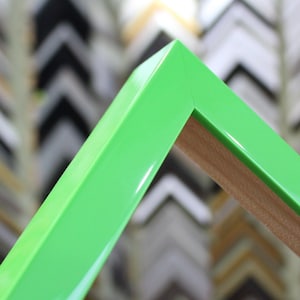 The 'Lavo' Rainbow 2.0 Collection - Glossy Rainbow Colored Wooden Frames - Clean Flat Lacquered Surface.