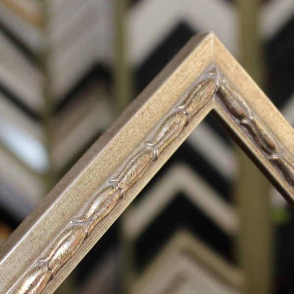 Ornate Collection - Antique Leaf Finish With Undertones - Ornate Wooden Floral Profile.