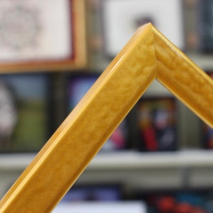 Pearlescent Colored Wooden Frames - Gloss Finish - Flat Profile - Bright and Bold Fusion - Modern High Gloss Lacquer.