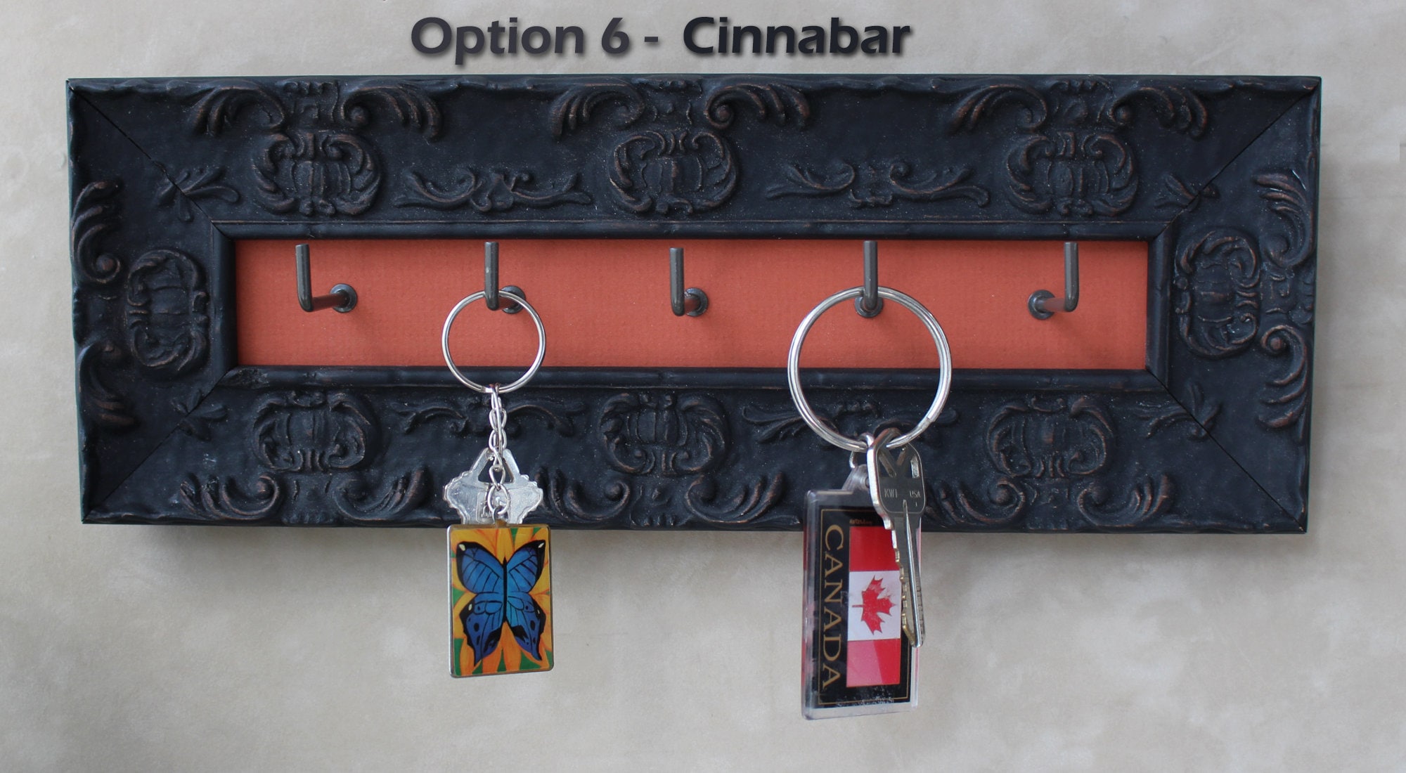 KeyholderCountry Key holder Rustic Frame Etsy