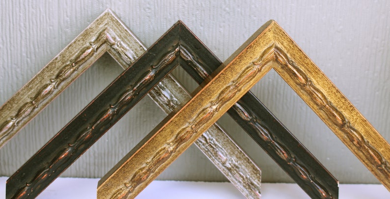 Ornate Antique Double Hinged Frame Triple Hinged frame image 4