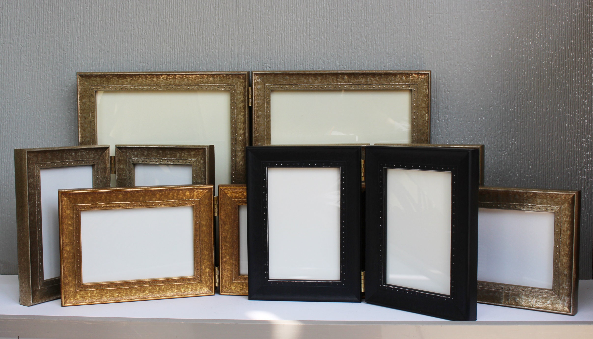 3 Gold Picture Frame Moulding, Frame Molding. MO80994 Gold V