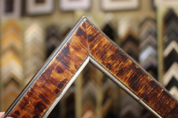 Aged Tortoise - Brushed Black Wooden Frames - Complex Texture