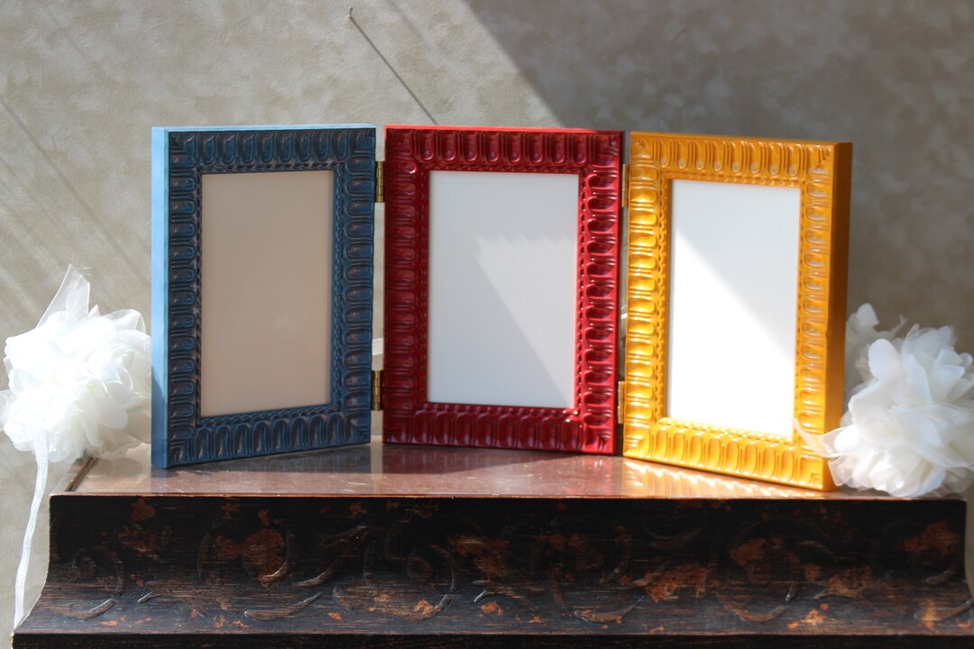 Arcade Collection Mixed Frames - Embossed Lacquer Photo Frame, Double ...