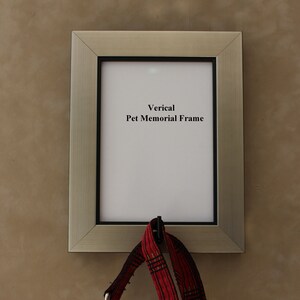 Pet Leash Holder, Brushed Silver Photo Frame, Memorial Key Holder image 6
