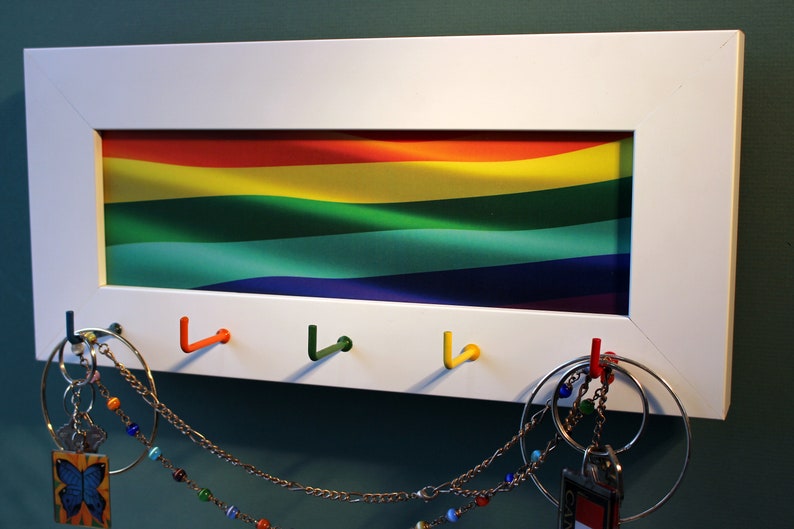 Pride Flags Key Pride Flag, Keyholder,lgbtq Gift, Rainbow Keyholder,true Colors, LGBTQ ...