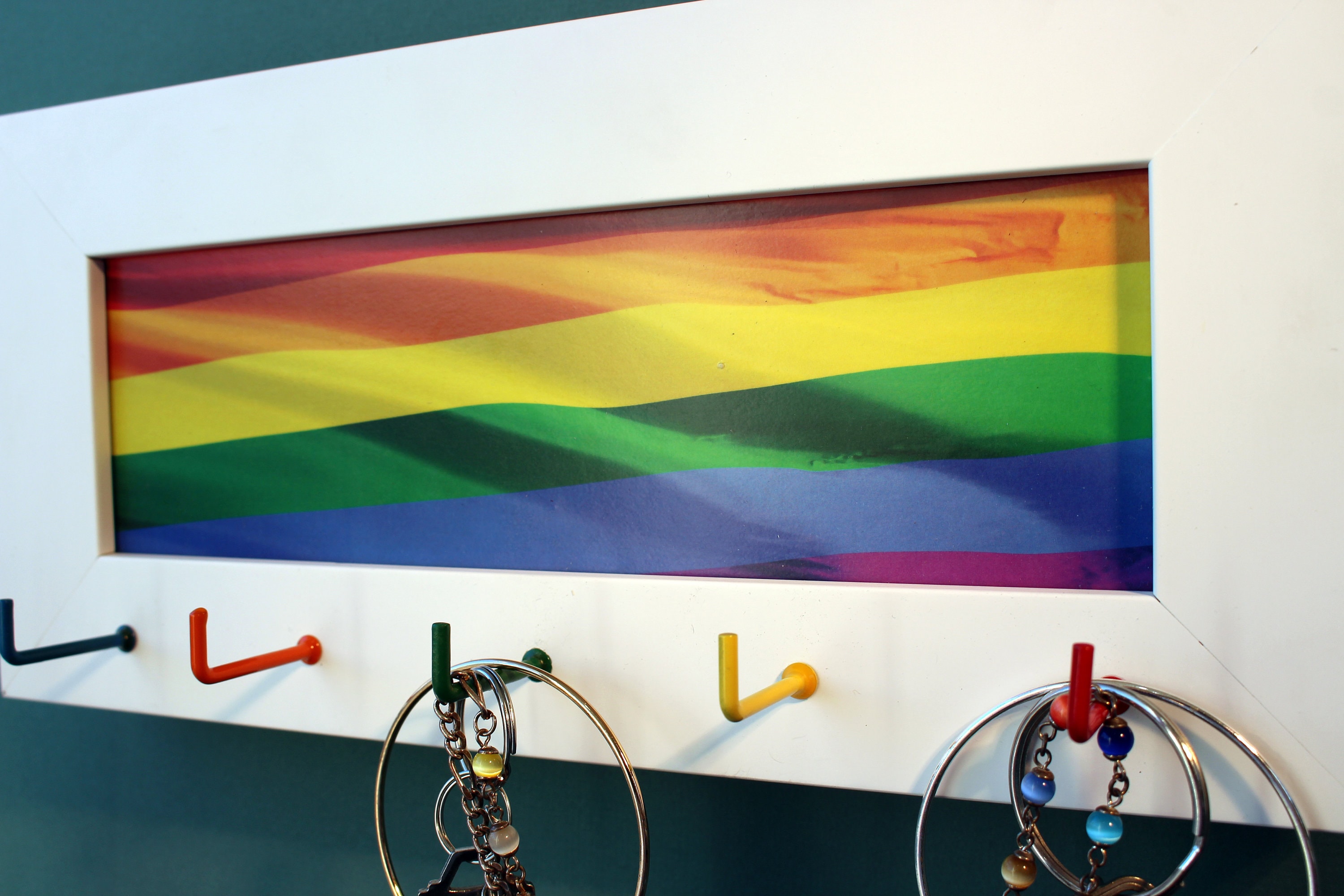 Pride Flags Key Pride Flag, Keyholder,lgbtq Gift, Rainbow Keyholder,true Colors, LGBTQ ...