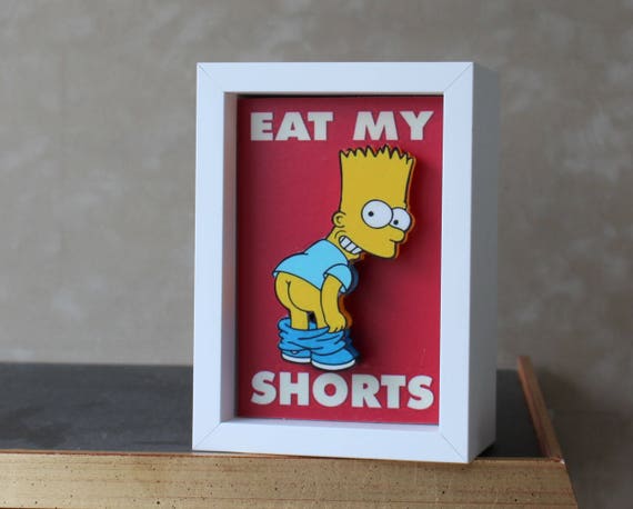 Bart Simpson Cite The Simpsons 3d Art Gift For Simpsons Fan Etsy Bart Simpson Cite The Simpsons 3d Art Gift For Simpsons Fan Etsy