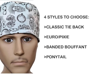 okulistyka oczy chirurgia SCRUB czapka czepek operacyjny anatomia potnik