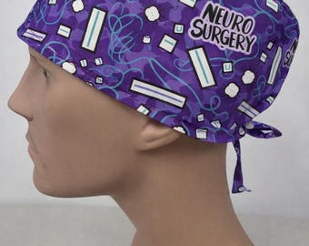 Neuro brain Pick  HAT STYLE scrub hat Surgical theatre cap