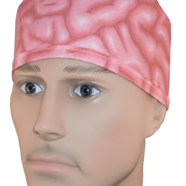 Brains gray grey matter Surgical scrub hat theatrecap sweatband built in