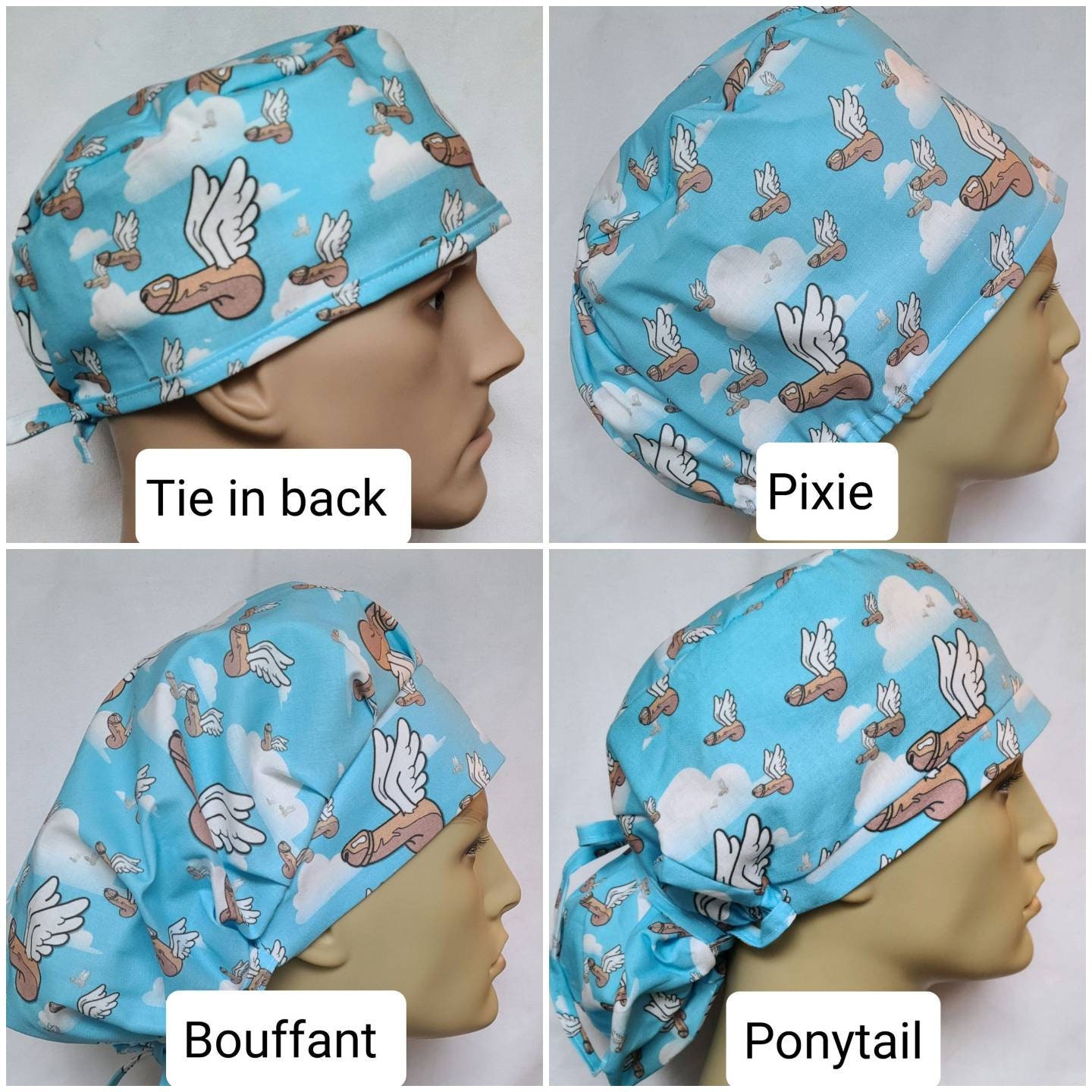 Flying Penis Surgical SCRUB Hat Theatre 