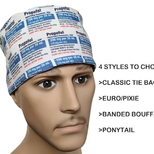 Gorro quirúrgico para anestesia con propofol, gorro quirúrgico, protector de sudor para anatomía