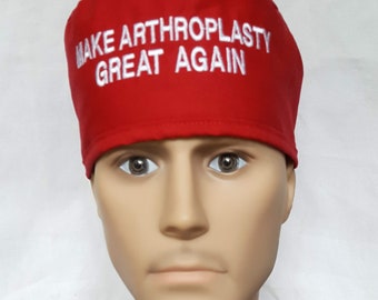 人工関節形成術手術用スクラブハット：綿製手術室用キャップ