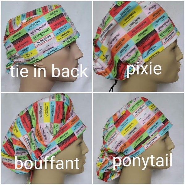 Anesthesia Scrub Cap Etsy