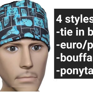 Xray ortho radiology Surgical SCRUB hat theatre cap anatomy sweatpad