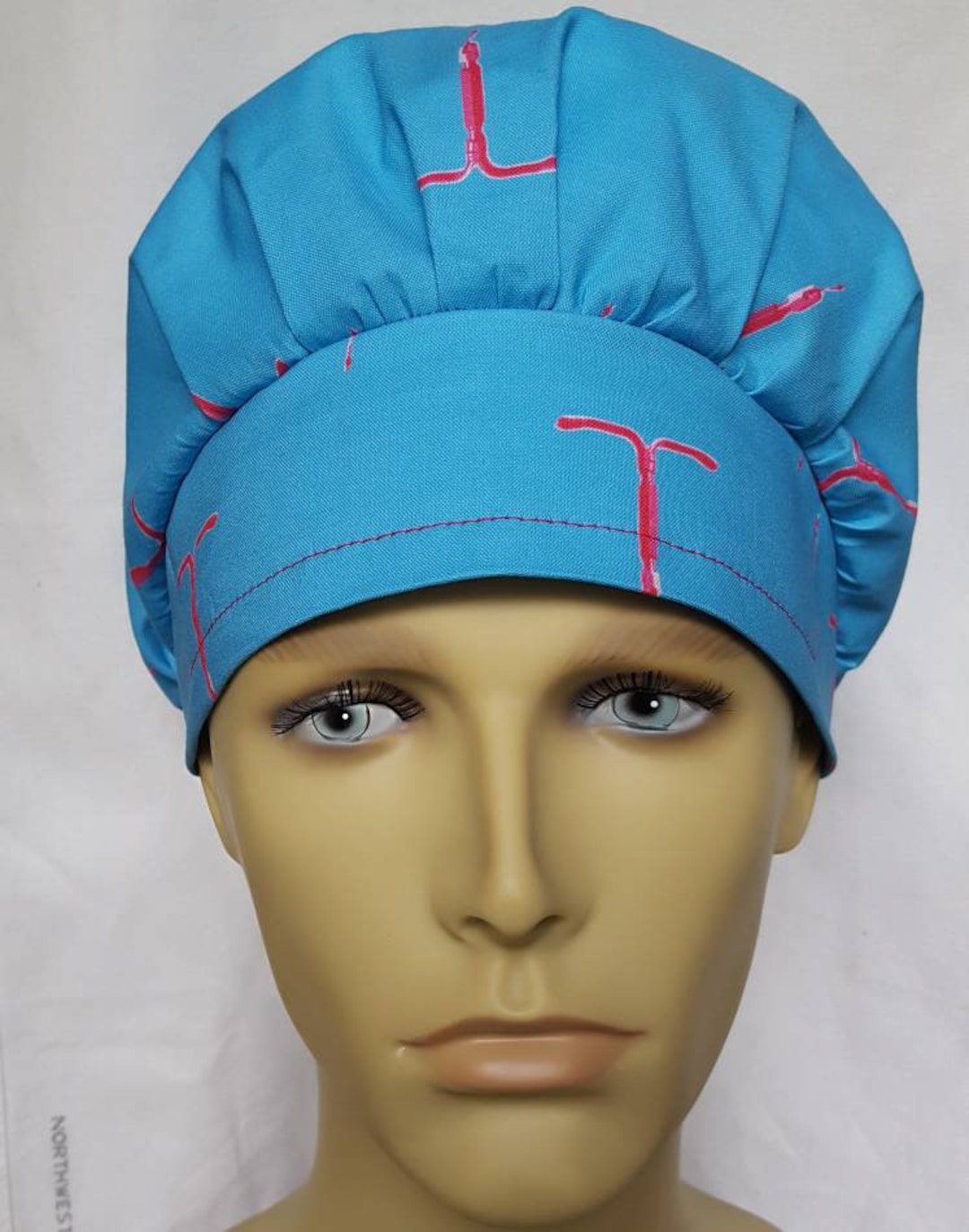 IUD Surgical Scrub Hat Operating Room Hat Theatre Cap Anatomy Banded