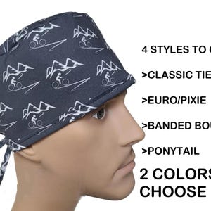 Gorro quirúrgico para ciclismo de montaña, ciclismo de montaña, gorro quirúrgico, protector de sudor para anatomía.
