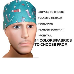 PICK-Stoff-PICK-Stil ZAHN Zähne chirurgische Peeling-Hut Theater Kappe Anatomie