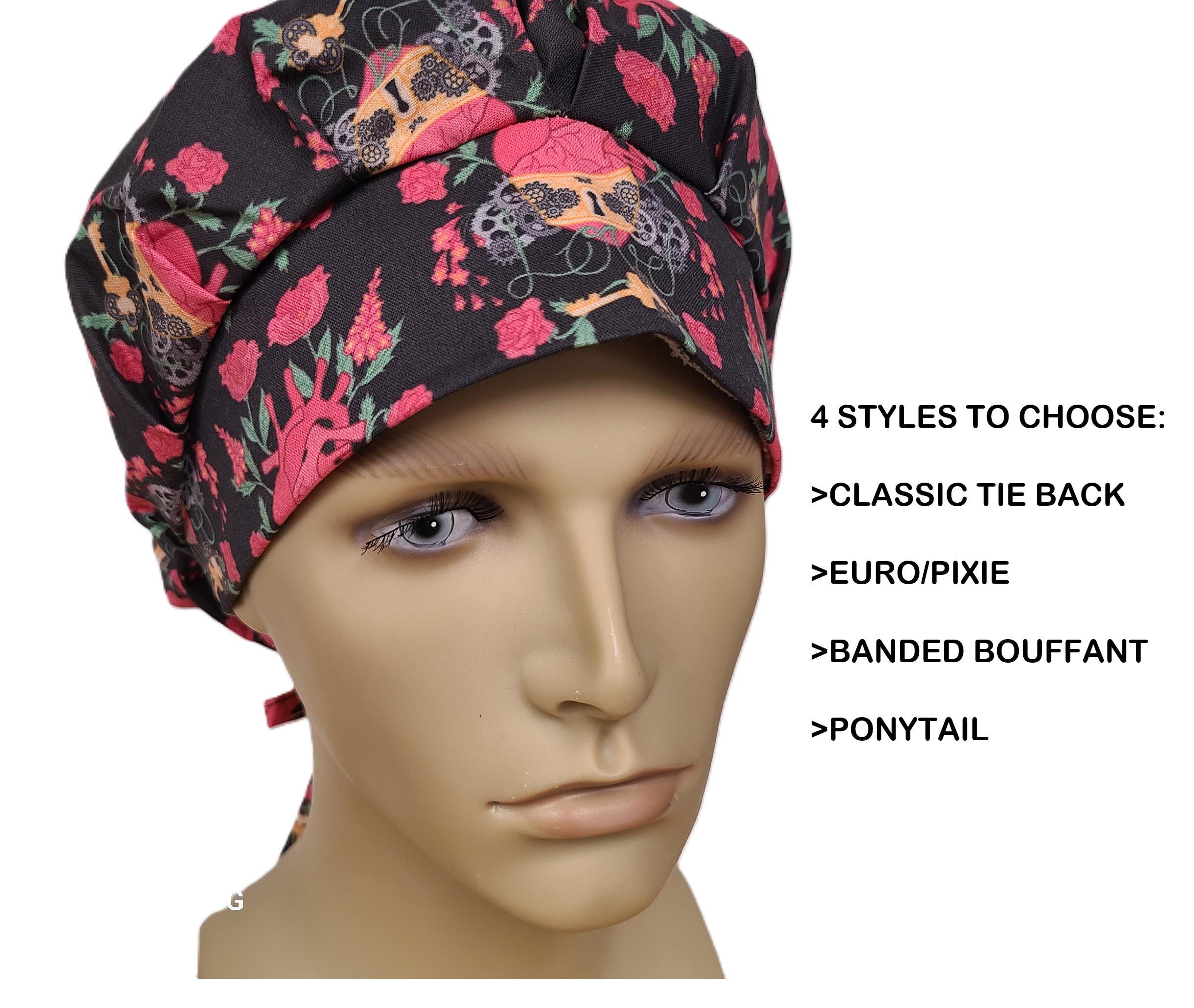 Steampunk Heart Anatomic Surgical SCRUB hat theatre cap anatomy sweatpad