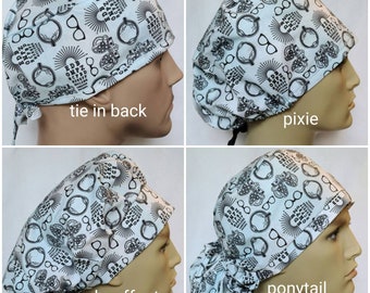 ophthalmology eyes Surgical SCRUB hat theatre cap anatomy sweatpad