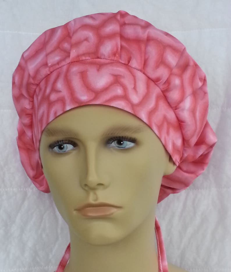 BRAINS Grey Matter Surgical Scrub Hat Theatre Cap Anatomy Etsy