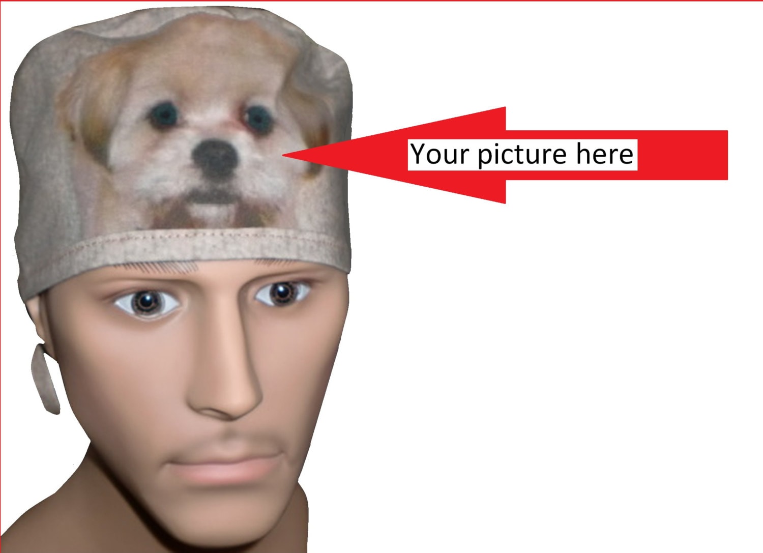 YOUR image hat Surgical scrub hat operating room hat theatre cap CUST…
