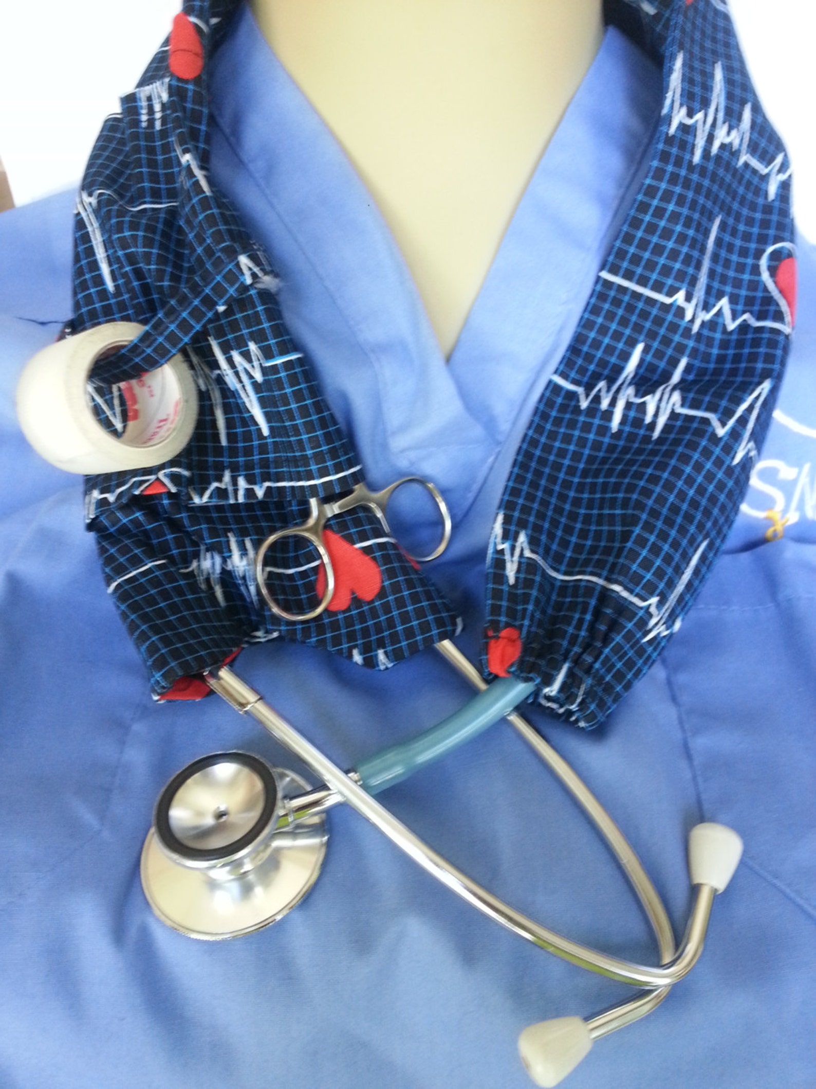 EKG STETHOSCOPE COVER oder Socke ecg Heartbeats qrs