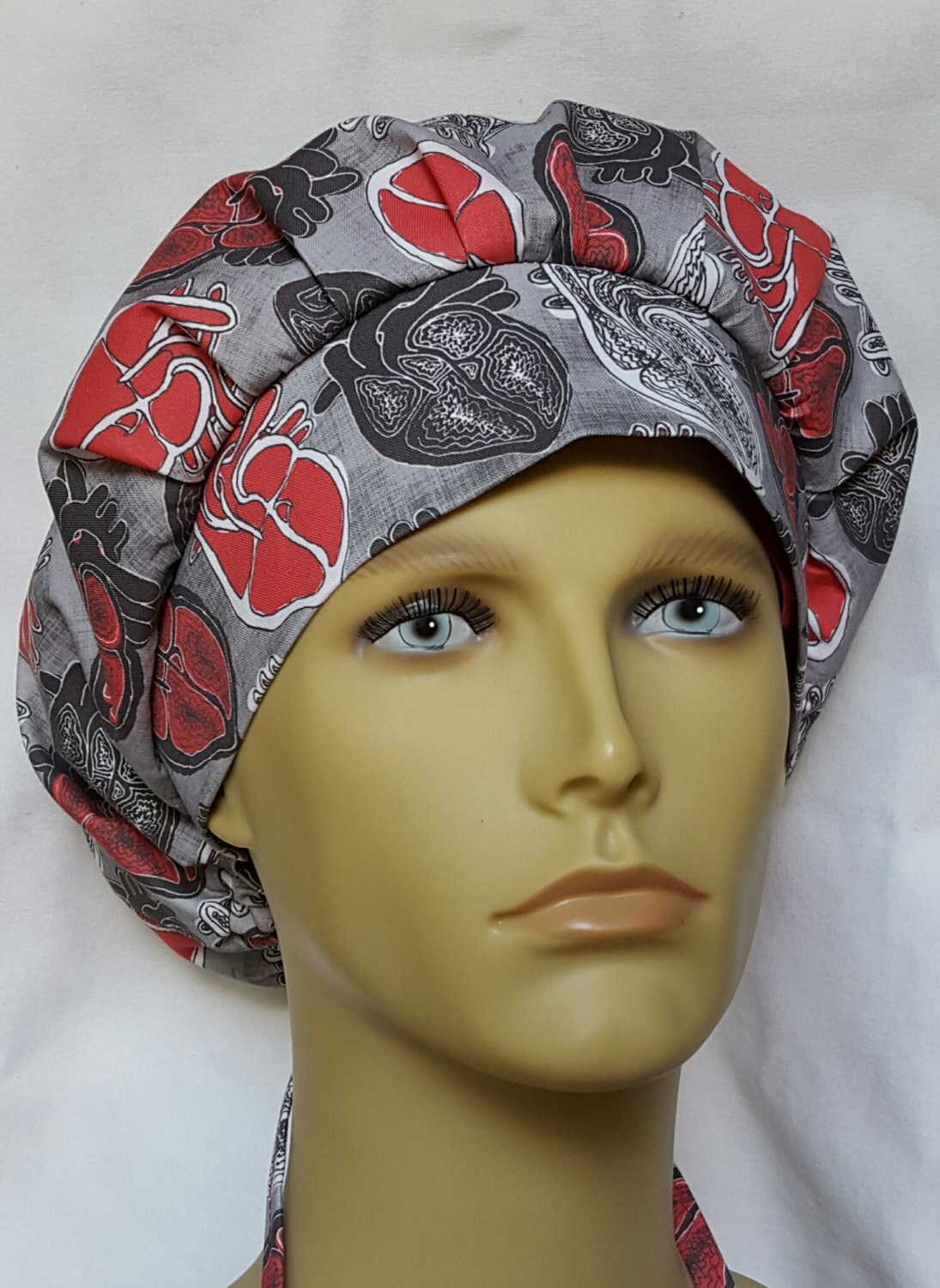 HEART Surgical Scrub Hat Theatre Cap 