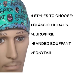 KNO oren neus keel Chirurgisch SCRUB hoed theatermuts anatomie sweatpad