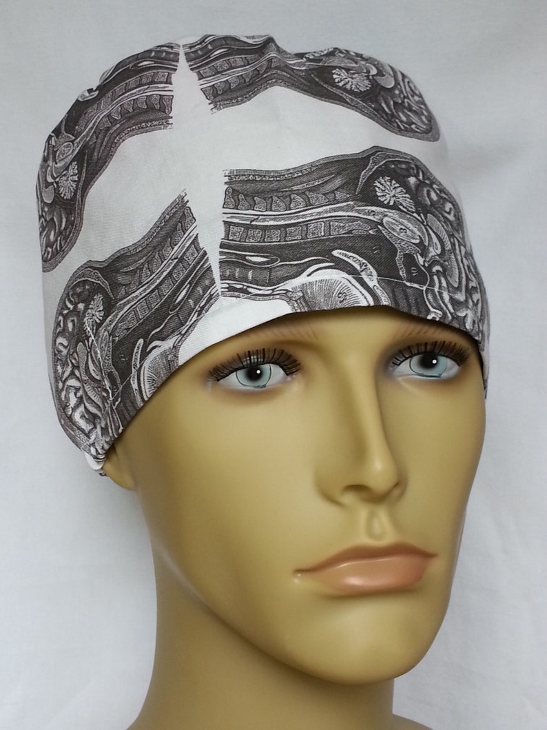 Brains Anatomy Grey Matter Surgical Scrub Hat Theatre Cap Etsy