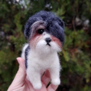 Custom dog from photo Needle felted Shih Tzu Realistic dog sculpture Shih Tzu replica Pet keepsake