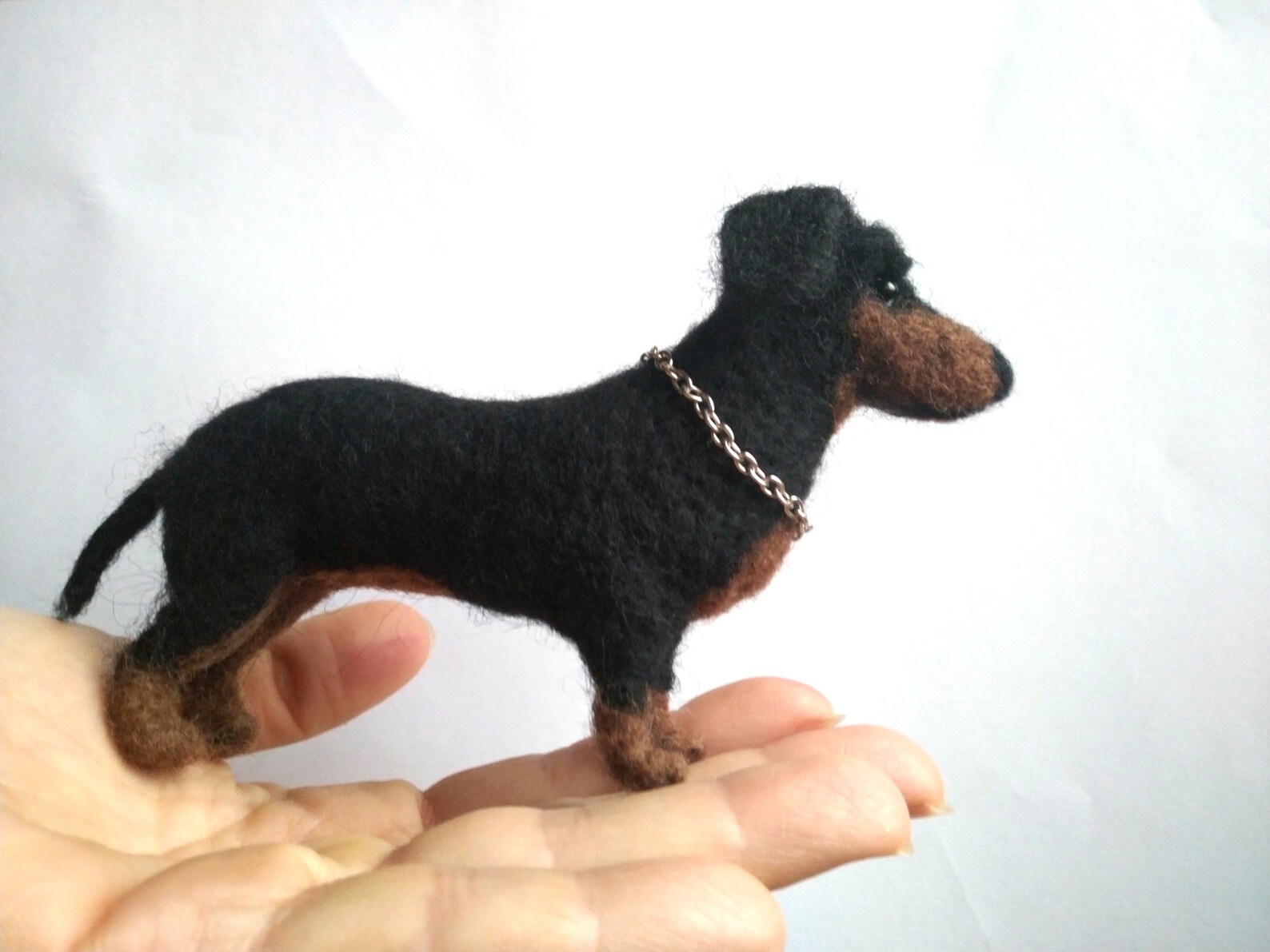 Needle Felted Dachshund Felt Pet Ornament Pet Portrait Dog Etsy
