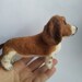 3D Basset Hound felted Dog replica Pet memorial Dog ornament Bag charm Custom dog portrait Dog mini me Any Dog breed figure Felted animal