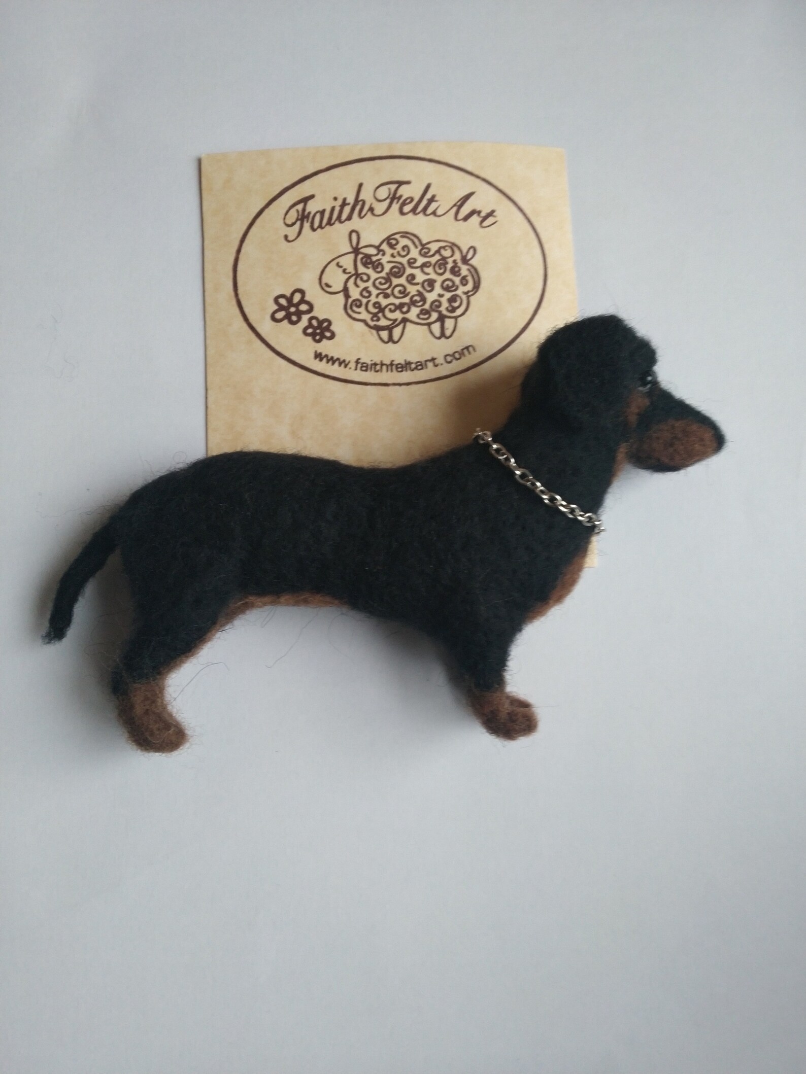 Needle Felted Dachshund Felt Pet Ornament Pet Portrait Dog Etsy