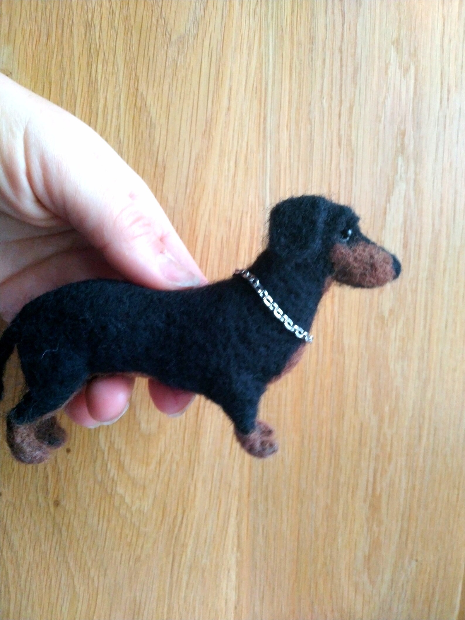 Needle Felted Dachshund Felt Pet Ornament Pet Portrait Dog Etsy