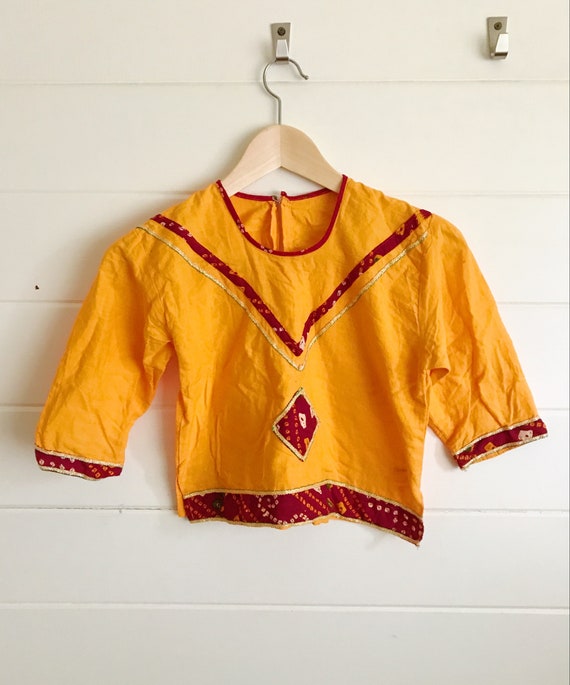Kids Colorful Indian Cotton Top Size: 12/14 kids