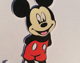 Disney ~ Mickey Mouse ~ Cricut cutout ~ Scrapbook ~ Decoration ~ 6" ~  embellishment