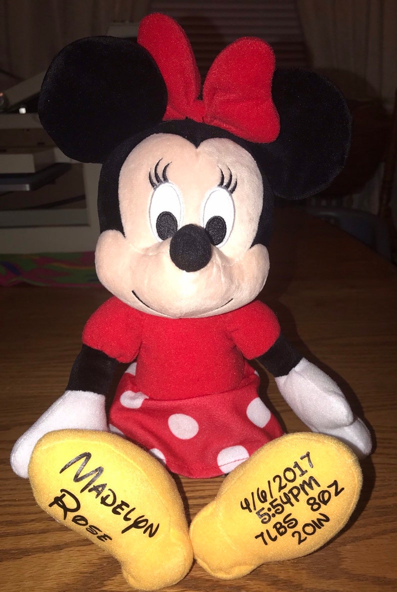 DISNEY birth announcement Minnie or Mickey Mouse 14 Etsy
