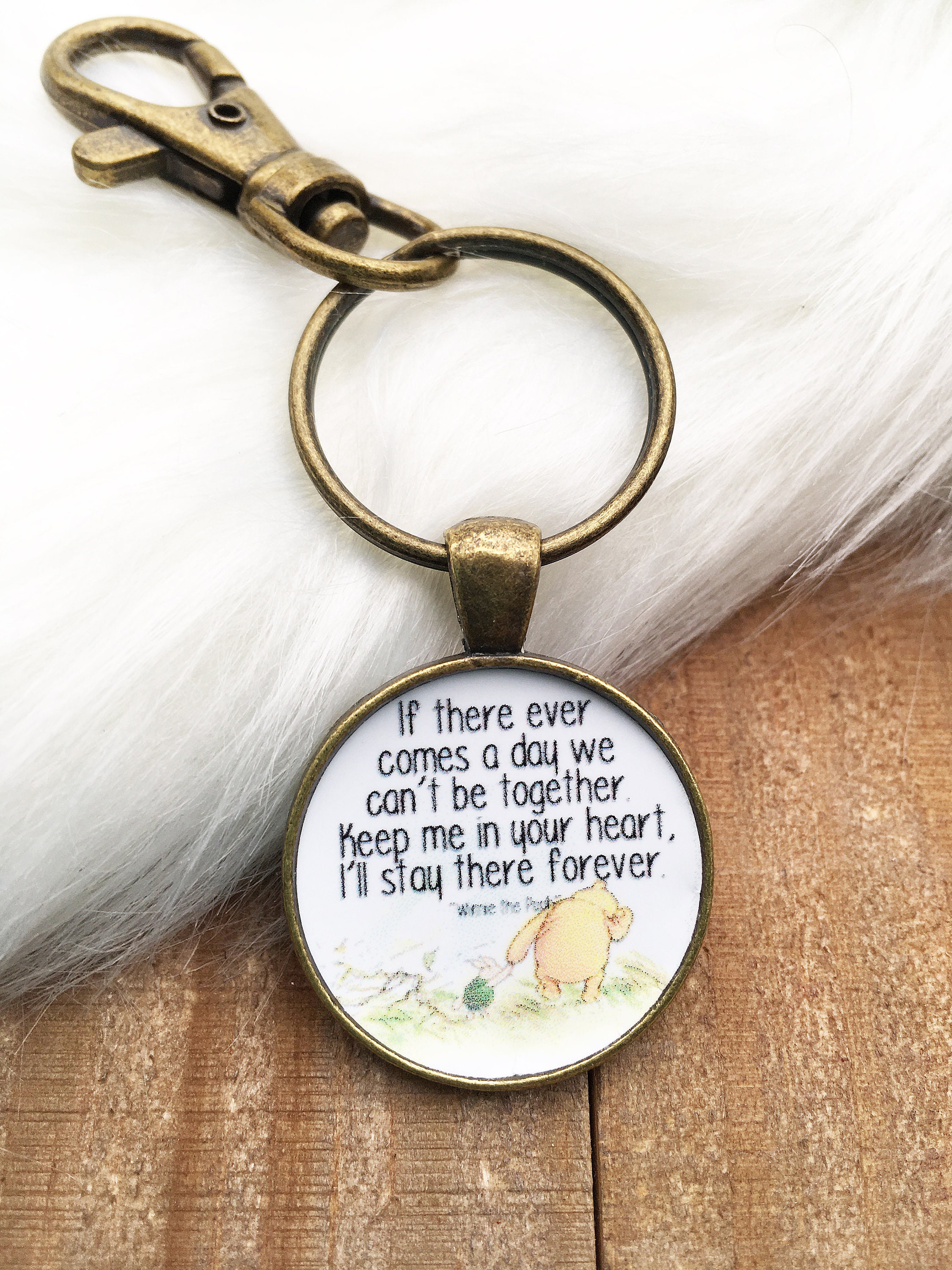 Pooh Keychain How Lucky