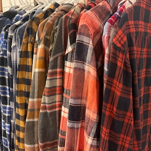 Vintage Mystery Unisex Flannel, Fall Flannel