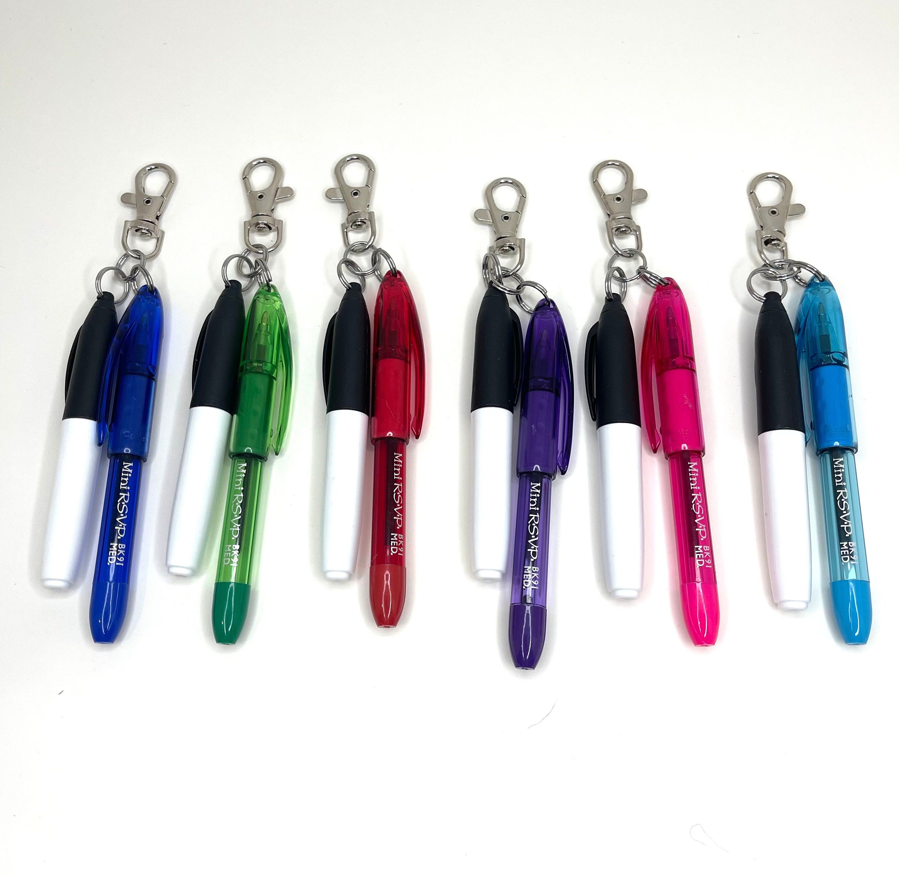 Badge Reel Accessories, Mini Sharpie, Mini Pen Keychain, Mini Dry Erase  Marker, Mini Light, Mini Marker, Nurse Badge Reel Clip-ons, Pink