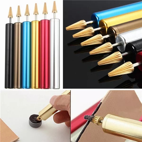 Leathercraft Tool Dual-Ended Leather Edge Dye and Paint Roller Pen  Applicator Tool, for Dyeing and Painting Leatherwork