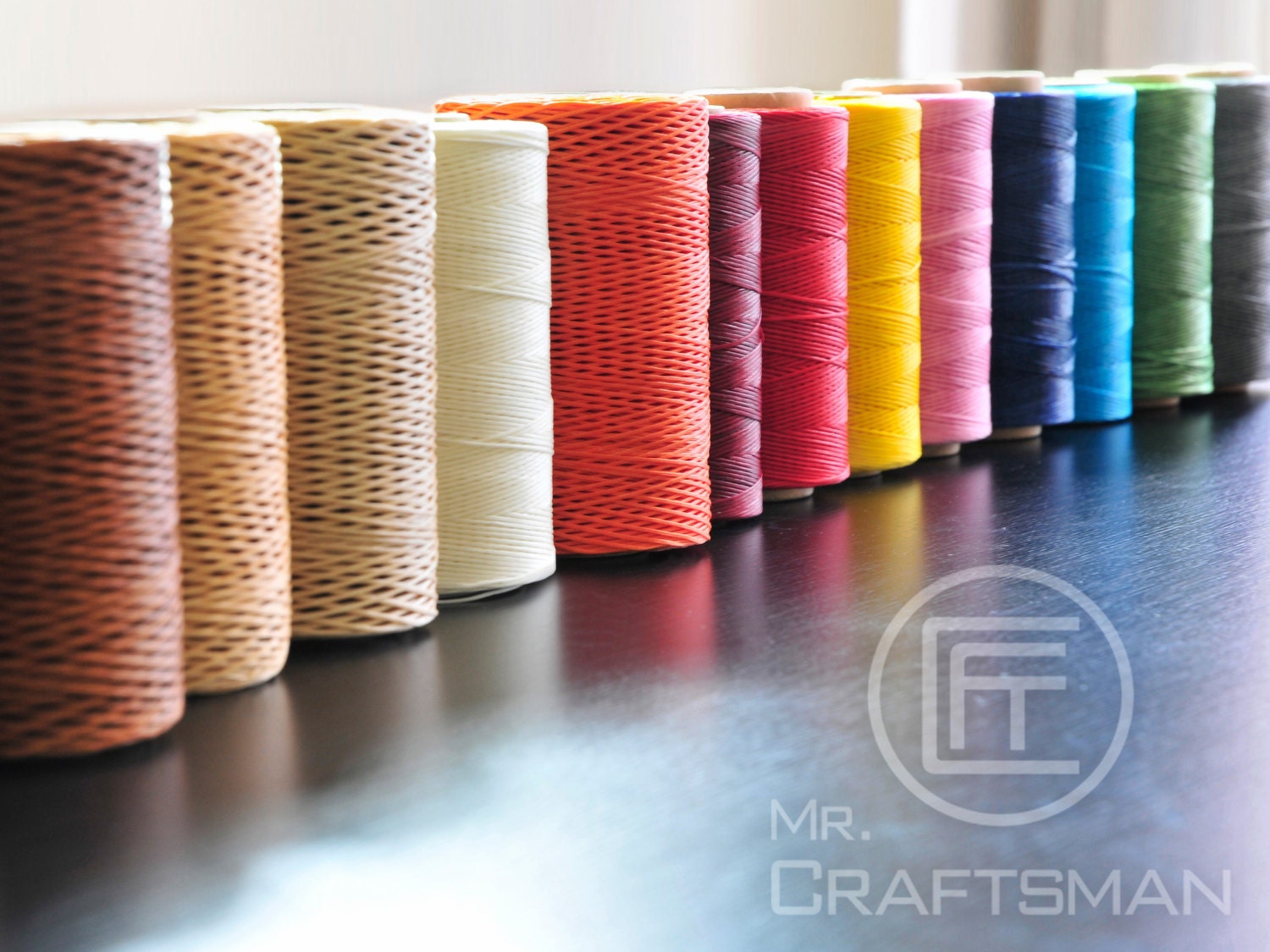Waxed Thread for Leather Sewing Thick Colored Thread for Jewelry