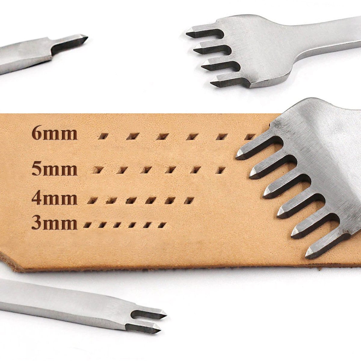 Weaver Leather Supply Diamond Stitching Chisel Set, 3mm, stainless steel  for Leather Craft DIY