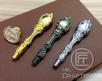 Custom-made Wax Seal with Metal Handle with 2 wax sticks
