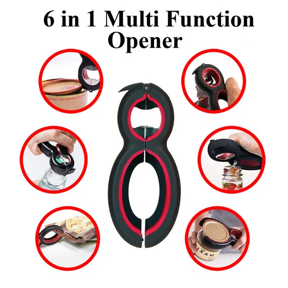 6 in 1 Multi Function Can/bottle Opener