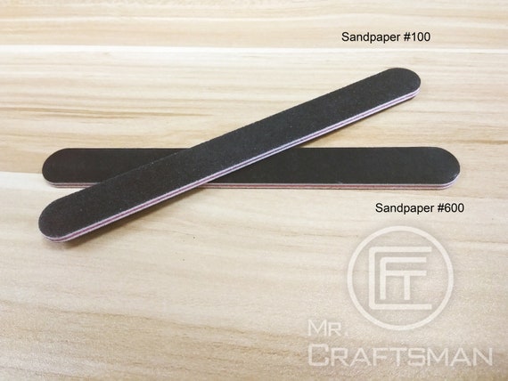 Sandpaper Polishing Sticks for Leathercraft Two Face of Polishing
