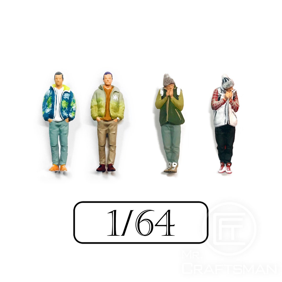 Figurines Miniatures 1/64 Pour Diorama - Maisons, Personnages, Compatible Matchbox Et Hot Wheels