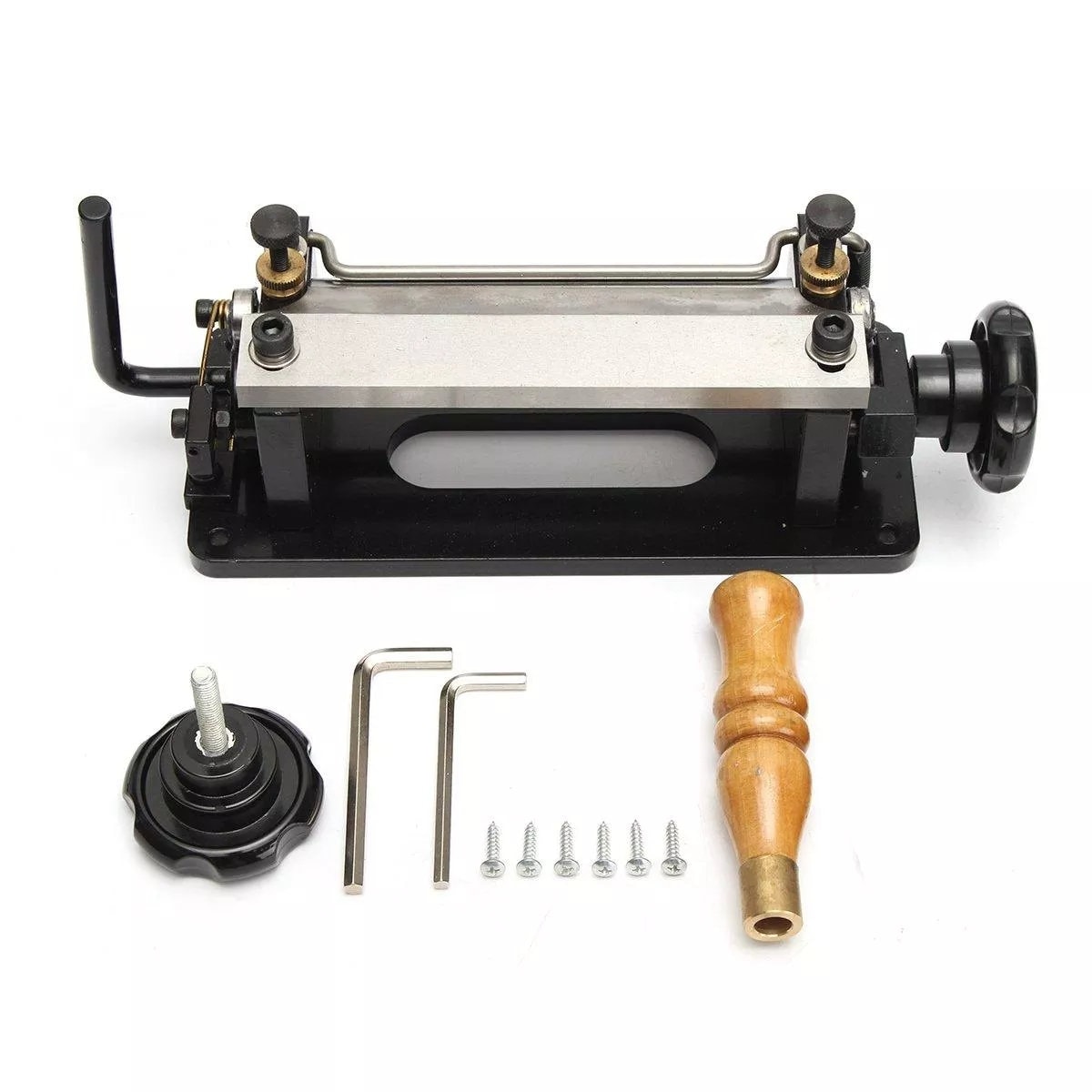 Manual Leather Skiver Leather Splitter Paring Machine Leather Craft Edge Skiving with 18mm Art Blade Manual DIY Leather Skiver Peeler Splitter 18mm